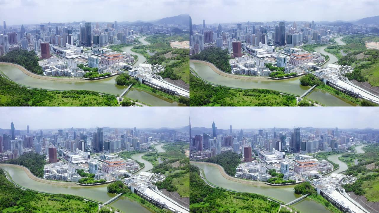 中国香港深圳罗湖的天际线景观