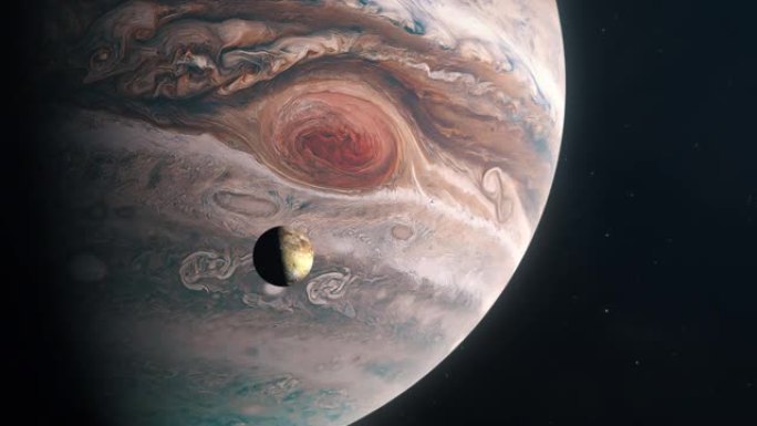 环绕木星气体巨行星运行的卫星木卫一