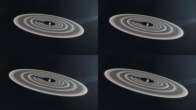 具有巨大的类土星环系统的气体巨型系外行星