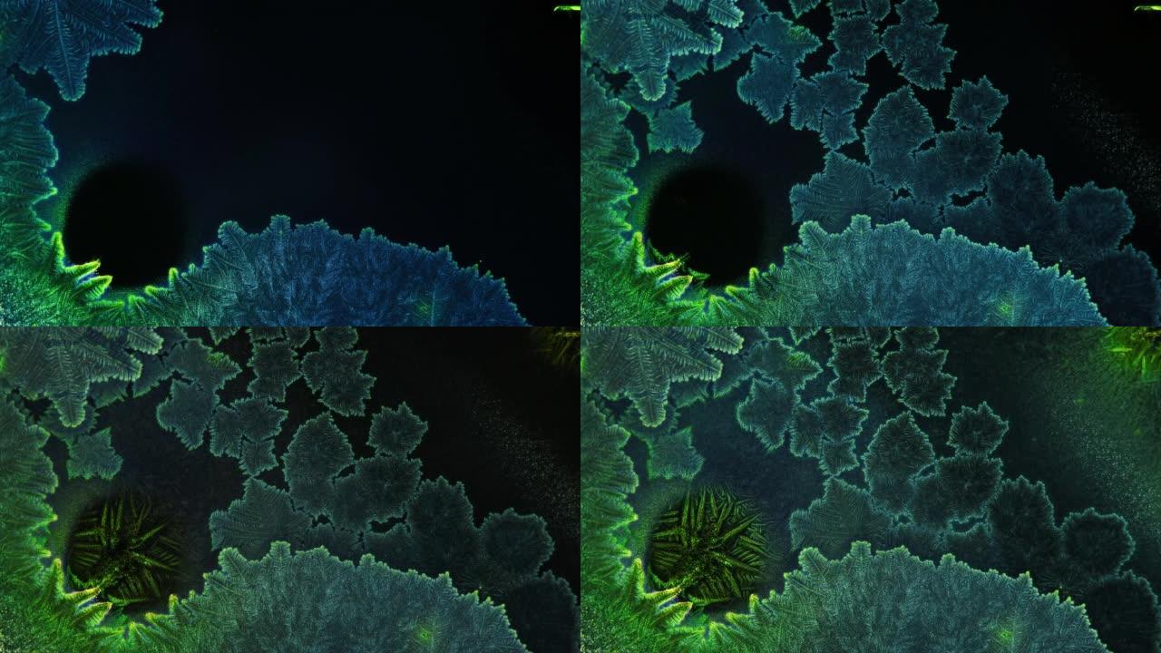 食物色素的晶体在显微镜下看起来像正在发育的细胞