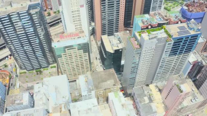 香港观塘鸟瞰图摩天楼科技写字楼