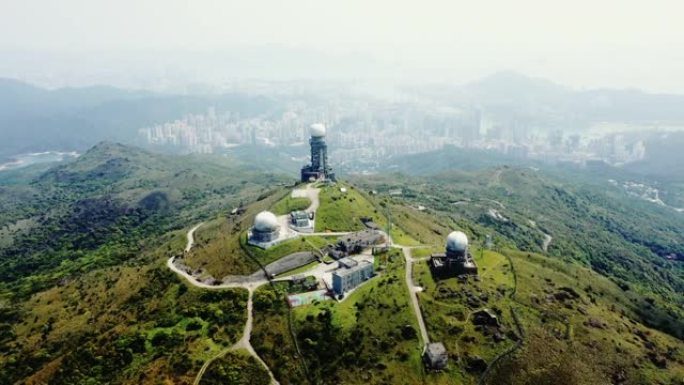 香港大帽山雷达站科研所波段短波接收信号