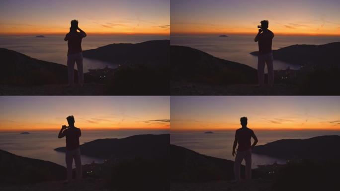 SLO MO Man用他的智能手机拍摄了令人惊叹的海景和美丽的日落