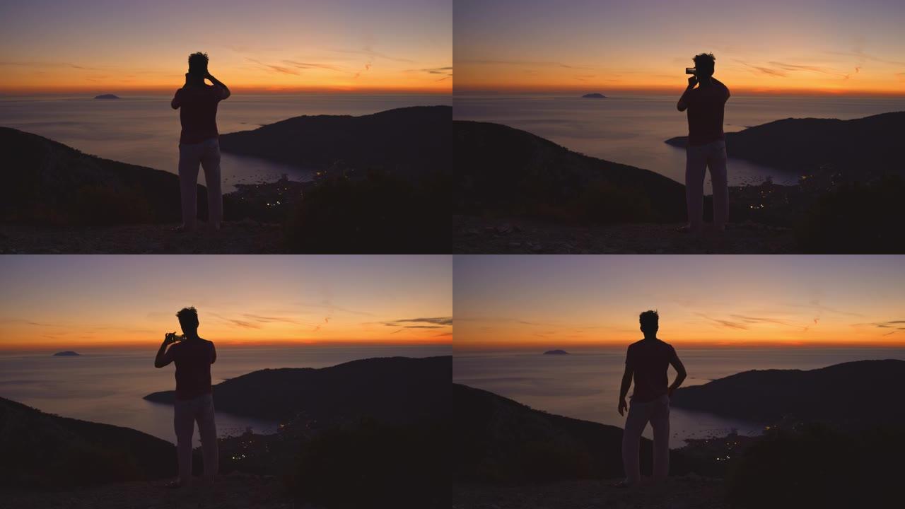SLO MO Man用他的智能手机拍摄了令人惊叹的海景和美丽的日落