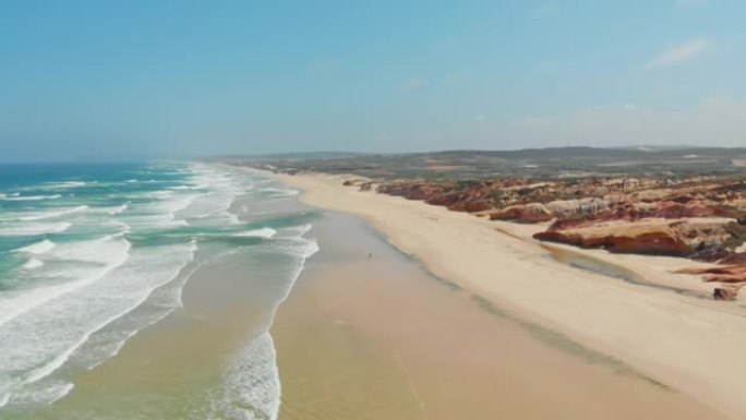 葡萄牙美丽海岸线的景色