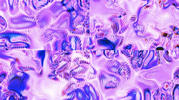 紫色抽象背景，弯曲移动图案，圆形纹理效果