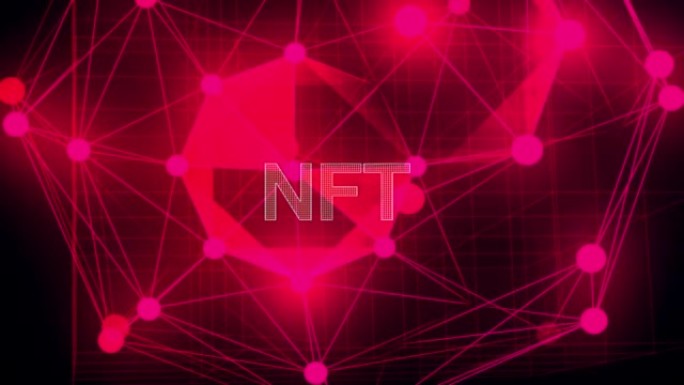 NFT，非可替代令牌，运行AI，metaverse概念背景