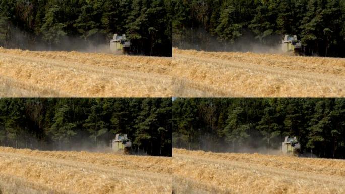 春季大麦收获丰收收割农业器械