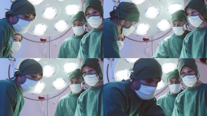 亚洲医疗小组进行外科手术