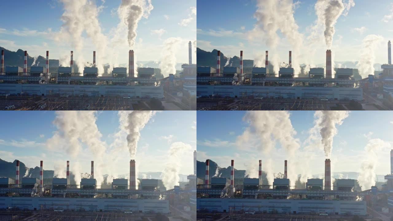 工业污染冒烟雾霾大气污染
