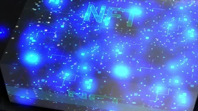 NFT内部数字网络空间元宇宙概念高质量渲染视频