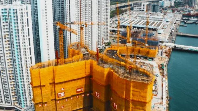 香港的工业建筑起重机及建筑工程