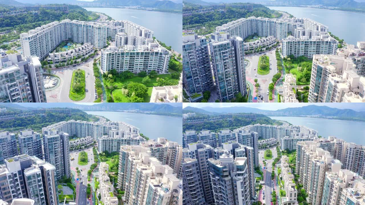 香港白石角拥挤公寓楼