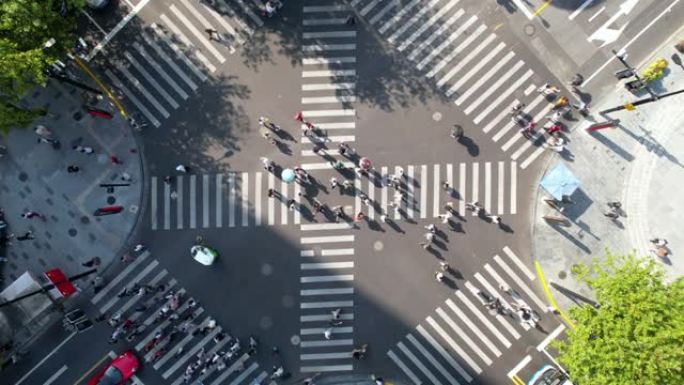 城市街道交叉口的无人机视点