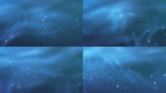 漩涡粒子-蓝色闪光，可循环，背景动画