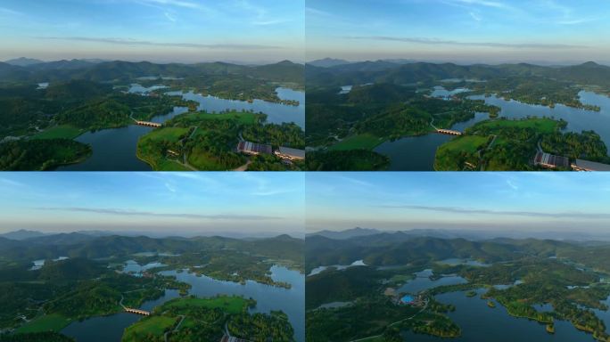 南京银杏湖4K航拍素材