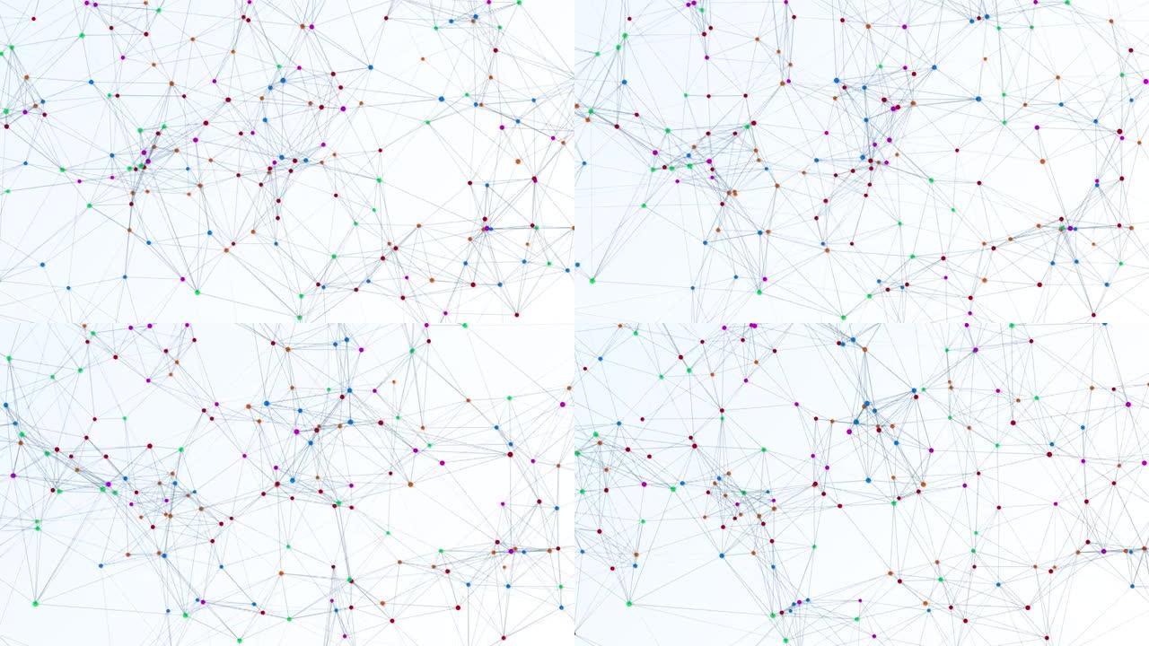 4k抽象未来网络和软背景 (可循环)