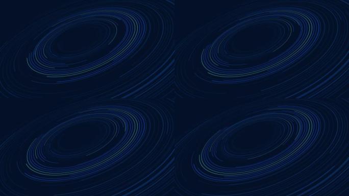 深蓝色圆形线抽象未来技术运动背景