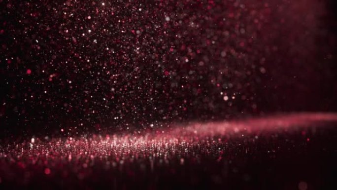 红色闪光颗粒和平落下-循环背景动画-魅力，红地毯事件