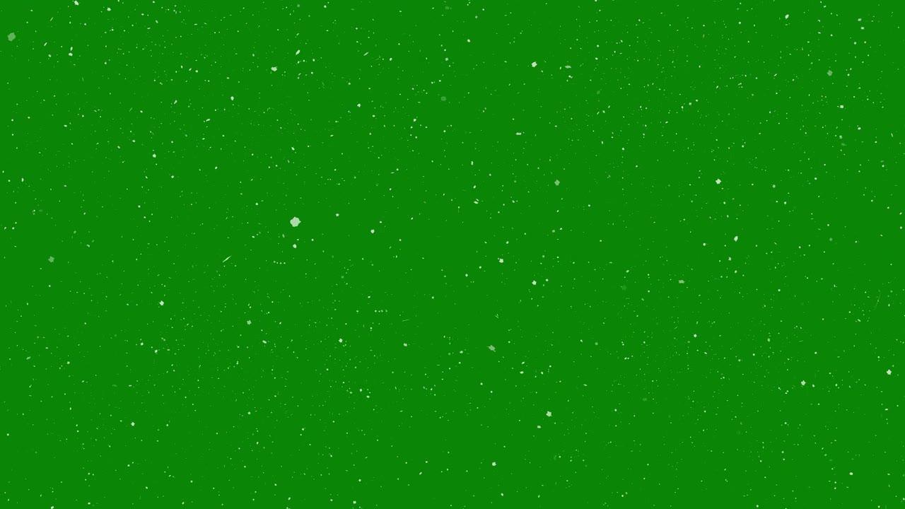雪 (可循环)绿幕