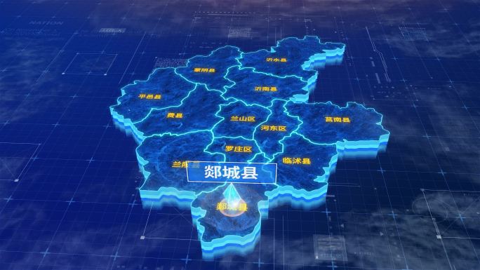 临沂市郯城县蓝色三维科技区位地图