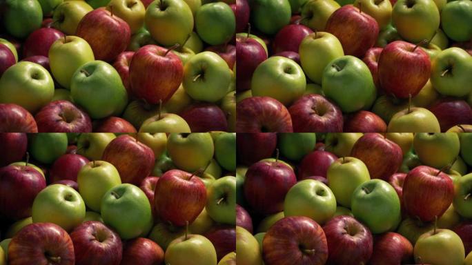 苹果红绿混合移动镜头