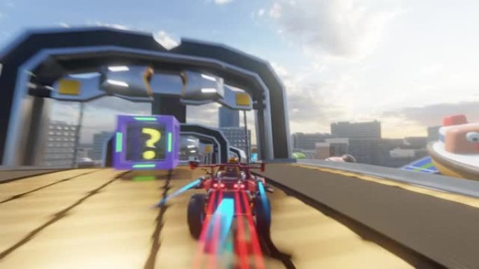 越野赛车街机电子游戏设置在混乱的城市。计算机生成的3D汽车快速行驶，在高速公路上漂移和收集硬币。VF