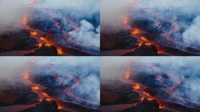 火山爆发夏威夷莫纳罗亚2022