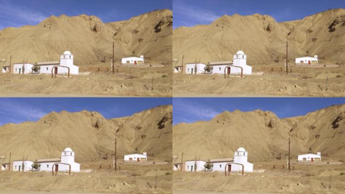 老教堂附近的萨利纳斯大盐滩，52国道，朱朱伊省，阿根廷。