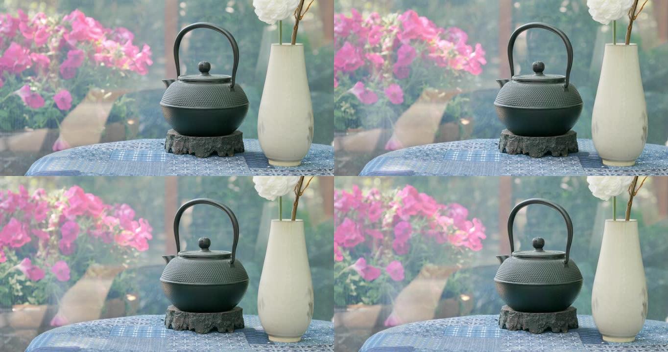 茶壶黑色茶壶视频素材