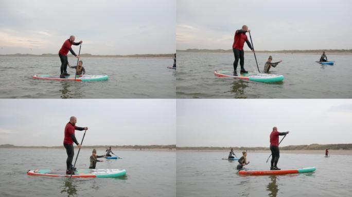 划桨登机很有趣单头桨充气船划水桨