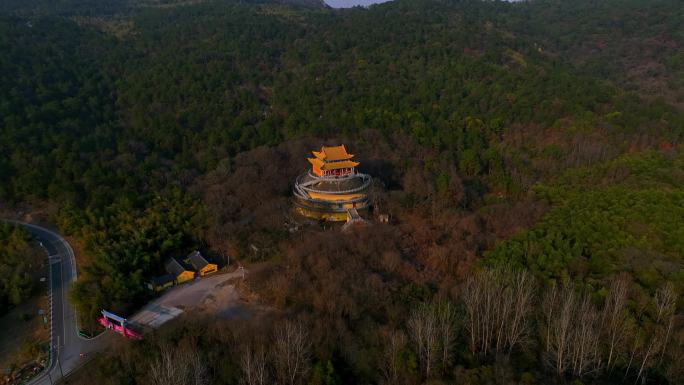 无想山无想寺4K航拍素材