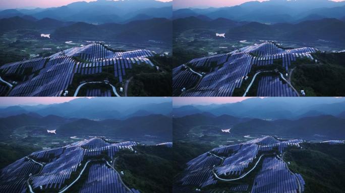 山上的太阳能发电站