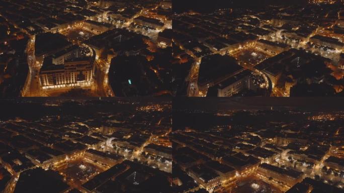 葡萄牙首都市中心里斯本的无人机视图拍摄