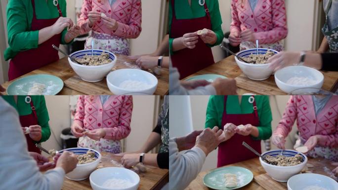 一起创作中国饺子美食制作年夜饭包饺子