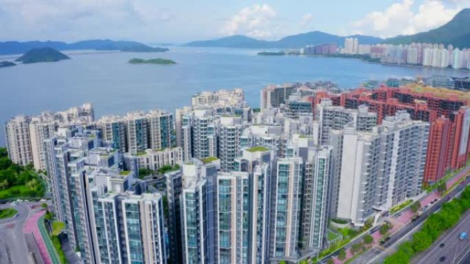 香港白石角拥挤公寓楼