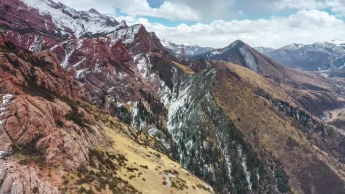 川西高原丹霞地貌唯美大山自然美景壮美中国