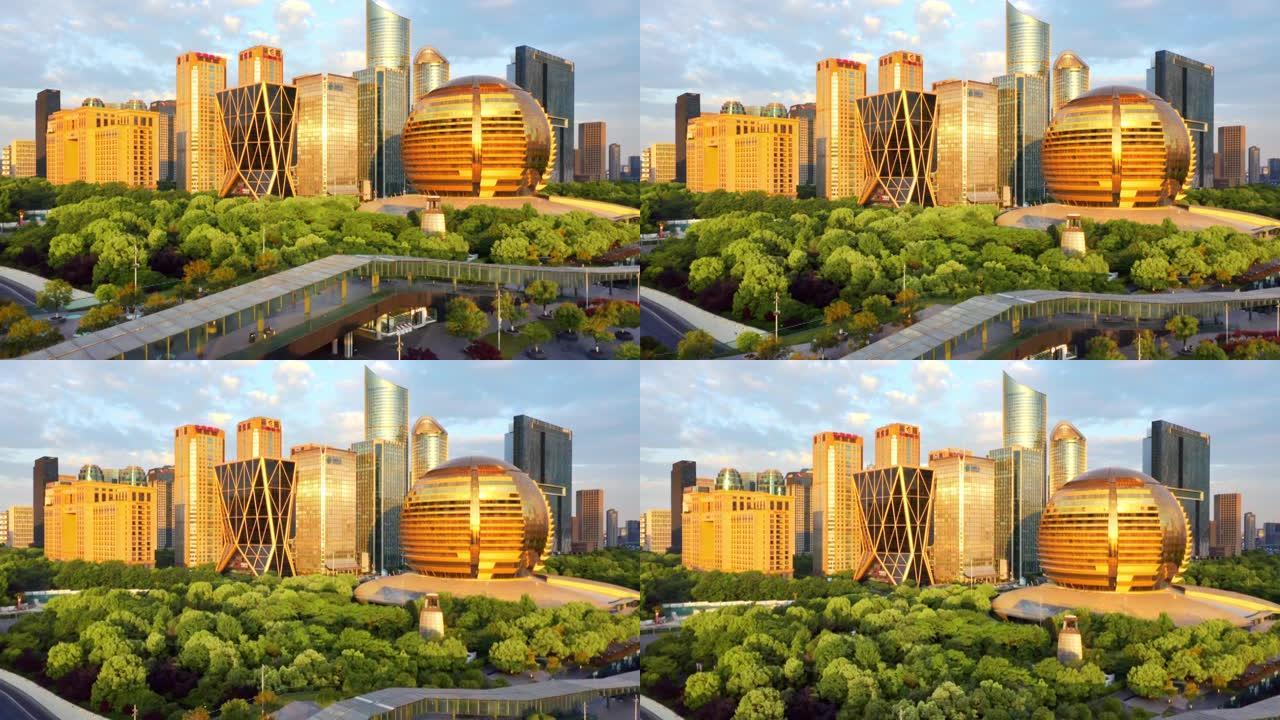 杭州钱江新CBD现代城市景观