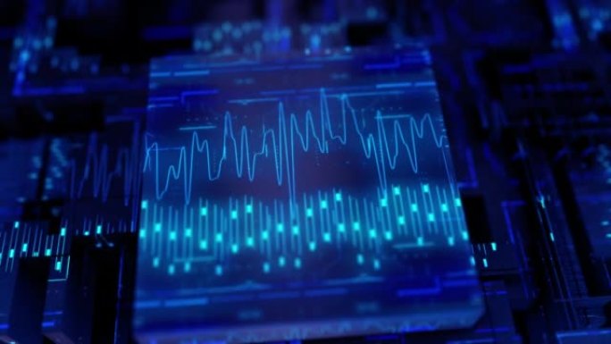 抽象波集成电路科技创新声波电波