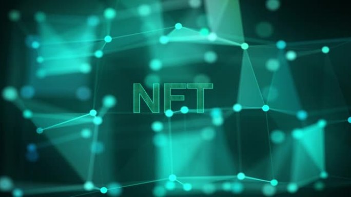 NFT内部数字网络空间元宇宙概念高质量渲染视频