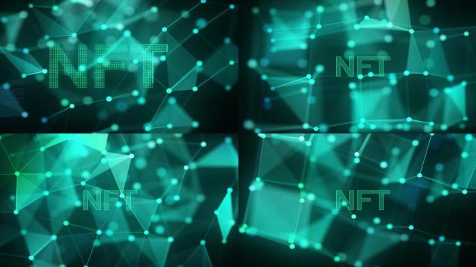 NFT内部数字网络空间元宇宙概念高质量渲染视频
