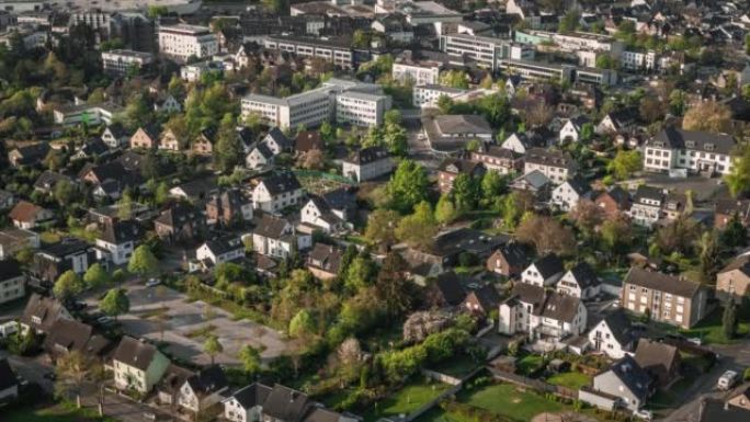 德国一个城镇的郊区房屋-空中射击