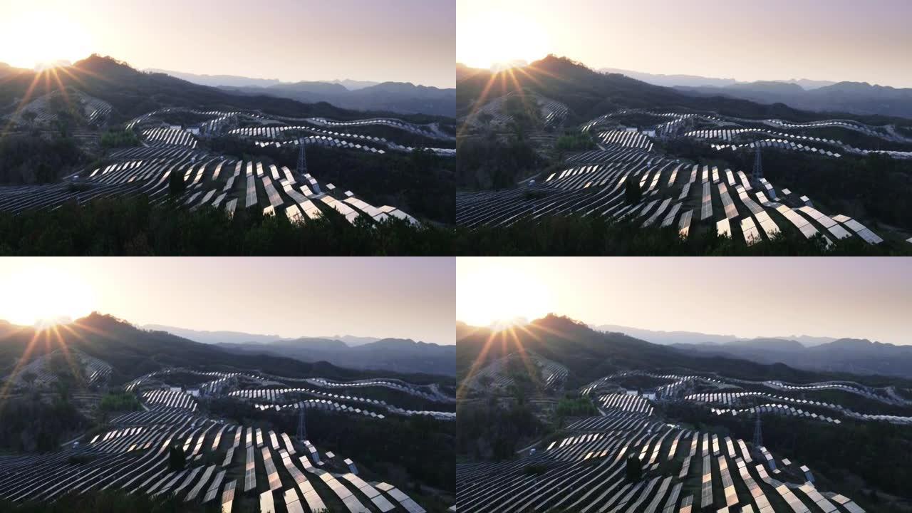 山上的太阳能发电站