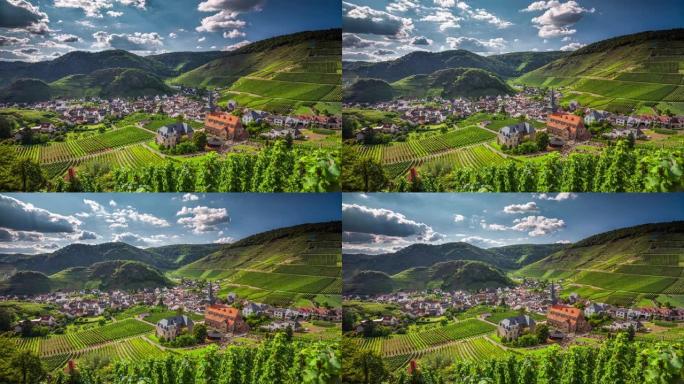 德国Ahr地区的葡萄园-时间流逝