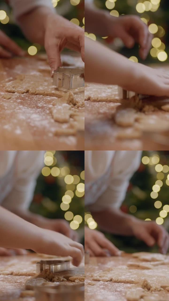 SLO MO母女制作圣诞饼干