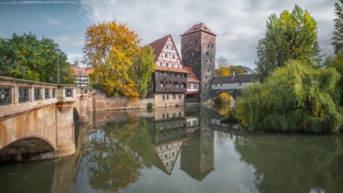 纽伦堡的Hangman's Bridge and wine store (Weinstadl und