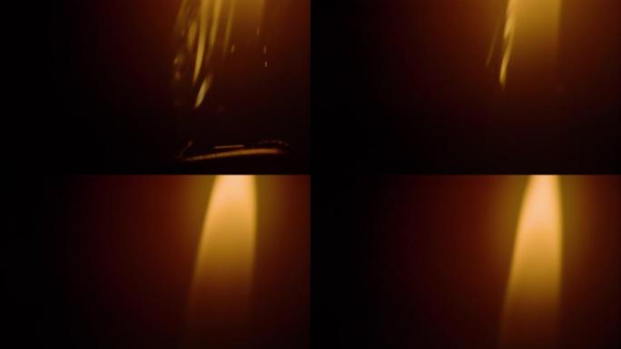MACRO，dop: 当人点燃打火机时，火花飞扬的详细特写镜头。