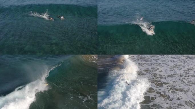 空中: 在加那利群岛冲浪
