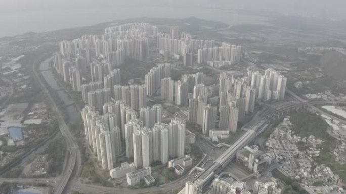 香港天水围无人机景观