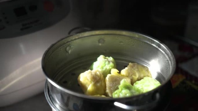 亚洲点心街头食品特写展示食物